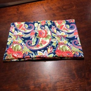 navy blue floral design headband
